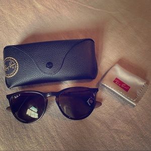 Erika Ray-Ban tortoise polarized sunglasses